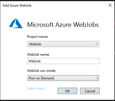 Azure WebJobs for background processing in App Service